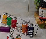 Θήκη Για Μπαχαρικά Με μεταλλική βάση 6τεμ.