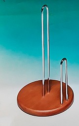 Βάση για Ρολό Κουζίνας μεταλλική με ξύλινη βάση