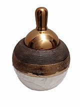 Φοντανιέρα Κεραμική Χρυσό-Φίλντισι