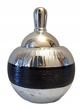 Φοντανιέρα Κεραμική Μαύρο/Ασημί