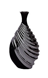 Βάζο Κεραμικό Διακοσμητικό Ασημί