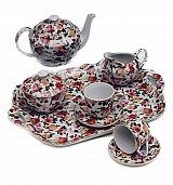 Σερβίτσιο Τσαγιού Πορσελάνης Με Δίσκο