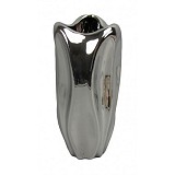 Βάζο κεραμικό διακοσμητικό ασημί