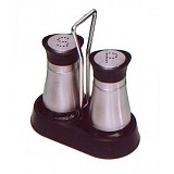 Αλατοπίπερο γυάλινο με ανοξείδωτο κέλυφος