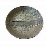 Διακοσμητικό Σαμπανιζέ Κεραμικό Στρογγυλό Κουπ Με Στρας 35x35x8cm