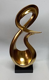 Κεραμικό Διακοσμητικό Σχέδιο Αφηρημένο Σχέδιο Σε Χρυσό Ματ 49.53cm