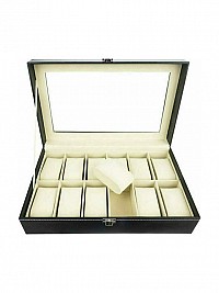 Θήκη Ρολογιών 12 Θέσεων 00012534 Μαύρο Χρώμα