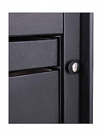 Songmics Φορητό Κουτί Αποθήκευσης Κοσμημάτων με Καθρέπτη και Κλειδαριά - Black - JBC121B