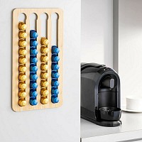 Navaris Ξύλινο Stand Αποθήκευσης για 40 Κάψουλες Nespresso 57540.01
