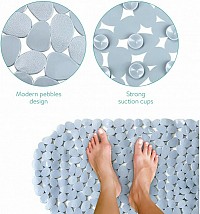 Navaris Αντιολισθητικό Μπανιέρας με Βεντούζες Γκρι 39x99εκ. 48965.22