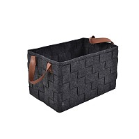 ΚΑΛΑΘΙ ΜΑΥΡΟ ΠΟΛΥΕΣΤΕΡΙΚΟ ΜΕ ΚΑΦΕ ΛΑΒΕΣ 26x38x22εκ.ANKOR