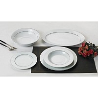 ΣΕΡΒΙΤΣΙΟ ΠΙΑΤΩΝ ΠΟΡΣΕΛΑΝΙΝΟ 20ΤΜΧ ΑΝΑΓΛΥΦΟ ΡΙΓΕ ΜΕ ΑΣΗΜΙ ΣΤΟ ΠΛΑΙΣΙΟ ANKOR