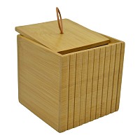 ΚΟΥΤΙ ΓΙΑ ΒΑΜΒΑΚΙ ΑΠΟ ΞΥΛΟ ΜΠΑΜΠΟΥ 9x8x9εκ. ANKOR