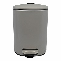 ΚΑΛΑΘΙ ΜΠΑΝΙΟΥ 5lt INOX ΤΕΤΡΑΓΩΝΟ ΓΚΡΙ ΜΑΤ SOFT CLOSE ANKOR