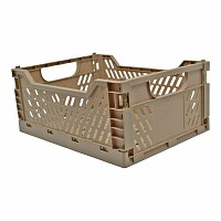 ΚΑΛΑΘΙ ΠΛΑΣΤΙΚΟ ΑΝΑΔΙΠΛΟΥΜΕΝΟ 12lt ΜΠΕΖ ΚΑΦΕ 34x24,8x14,7εκ. ANKOR