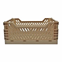 ΚΑΛΑΘΙ ΠΛΑΣΤΙΚΟ ΑΝΑΔΙΠΛΟΥΜΕΝΟ 12lt ΜΠΕΖ ΚΑΦΕ 34x24,8x14,7εκ. ANKOR