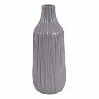 ΒΑΖΟ ΚΕΡΑΜΙΚΟ ΜΕ ΑΝΑΓΛΥΦΗ ΥΦΗ ΣΕ ΓΚΡΙ ΧΡΩΜΑ 15x15x37,5εκ. ANKOR