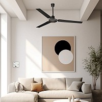 Ανεμιστήρας Οροφής FLC-1400 Primo 56 140εκ. Βιομηχ/κός 3 Φτερά Μαύρος FLC-1400