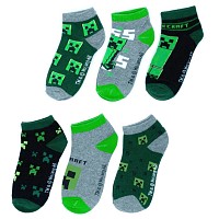 Minecraft childrens no-show socks 23-38