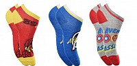 Avengers childrens invisible socks 23-34