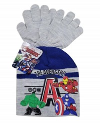 Avengers kids hat + glove set 52-54 cm