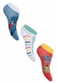 Avengers childrens invisible socks 23-34
