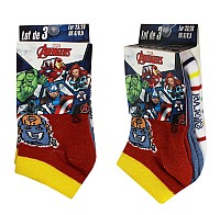 Avengers childrens invisible socks 23-34