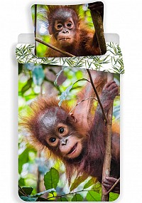 Orangutan bedding cover 140×200cm, 70×90 cm