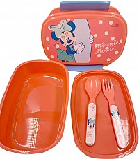 Disney Minnie  Summer sandwich box + cutlery set