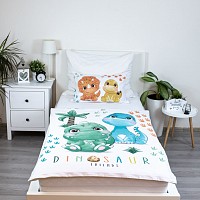 Dinosaur Friends childrens bedding set 100×135cm, 40×60 cm