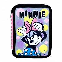 Disney Minnie  Pretty in Pink pencil case filled 2 levels