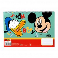 Disney Mickey  Oh Boy A/4 spiral sketchbook with 40 sheets and stickers