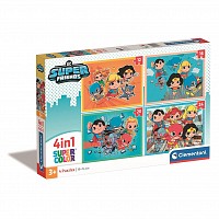 Jusice League Mini-mates DC Super Hero 4-in-1 Puzzle Clementoni CMC21520