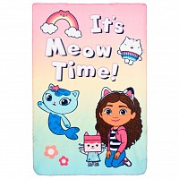 Gabbys Dollhouse Meow Time fleece blanket 100x150cm
