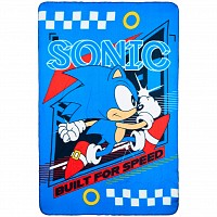 Sonic the Hedgehog Built for Speed polar fleece blanket 100x150cm