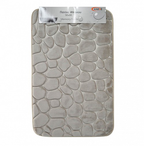 ΠΑΤΑΚΙ ΜΠΑΝΙΟΥ MEMORY FOAM ΜΠΕΖ ΜΕ SBR 50x80εκ.ANKOR