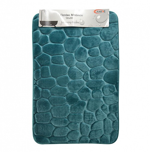 ΠΑΤΑΚΙ ΜΠΑΝΙΟΥ MEMORY FOAM ΠΕΤΡΟΛ ΜΕ PVC 50x80εκ.ANKOR