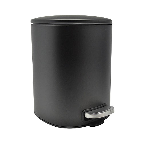 ΚΑΛΑΘΙ ΜΠΑΝΙΟΥ 5lt INOX ΤΕΤΡΑΓΩΝΟ ΜΑΥΡΟ ΜΑΤ SOFT CLOSE ANKOR