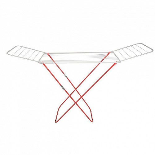 ΑΠΛΩΣΤΡΑ ΔΑΠΕΔΟΥ ΜΕΤΑΛΛΙΚΗ ΠΤΥΣΣΟΜΕΝΗ 20m ΑΣΠΡΗ ΜΕ ΚΟΚΚΙΝΑ ΠΟΔΙΑ ANKOR