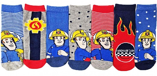 Fireman Sam children's socks 7 pcs 23-30