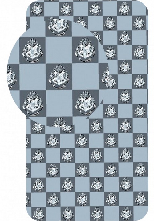 Harry Potter Plaid Fitted Sheet 90x200 cm
