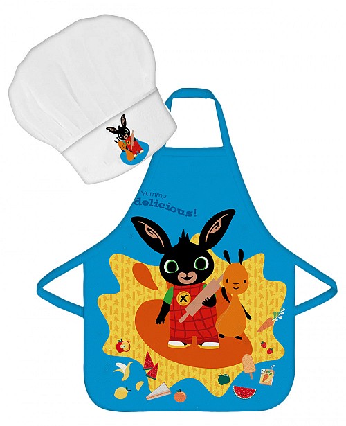 Bing Yummy children's apron 2-piece set