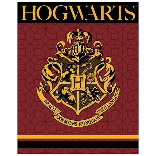 Harry Potter Crest coral fleece blanket 120x150cm