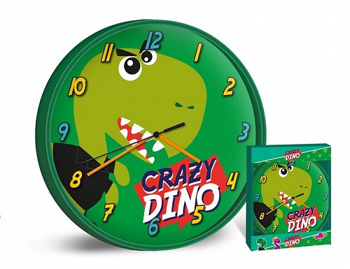 Dinosaur Green wall clock 25 cm