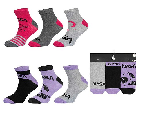 Nasa kid's no-show socks 23-34