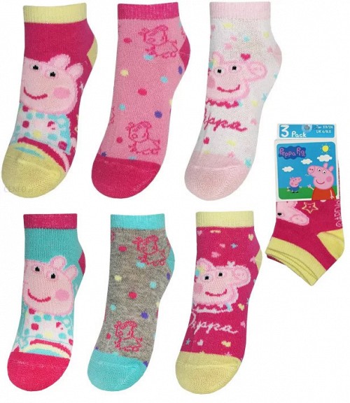 Peppa Pig children's no-show socks 23-34