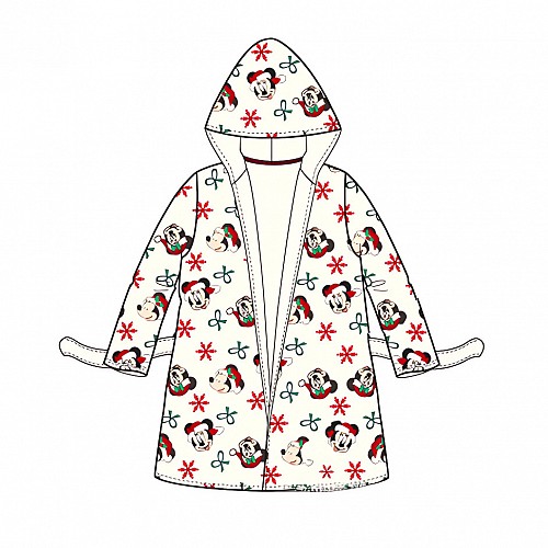 Disney Minnie White Snow children's bathrobe 3-8 years
