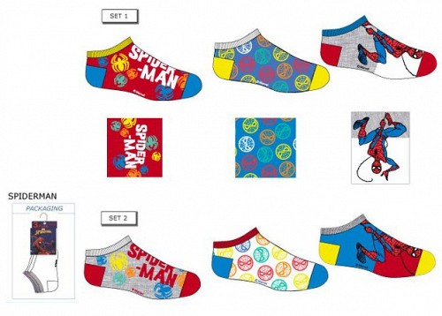 Spiderman children’s ankle socks 23-34