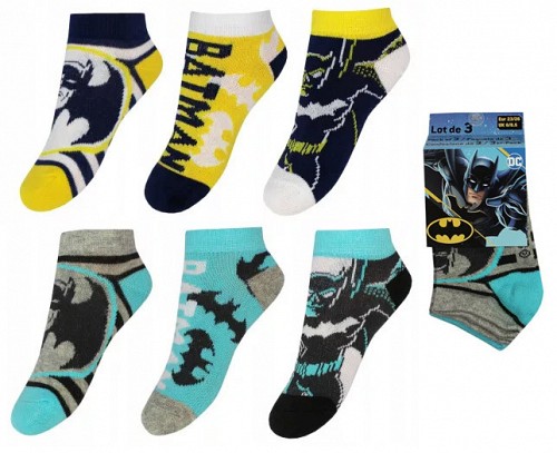 Batman kids no-show socks 23-34