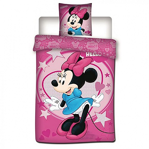 Disney Minnie  Sweetheart bedding cover 140×200cm, 63×63 cm microfibre